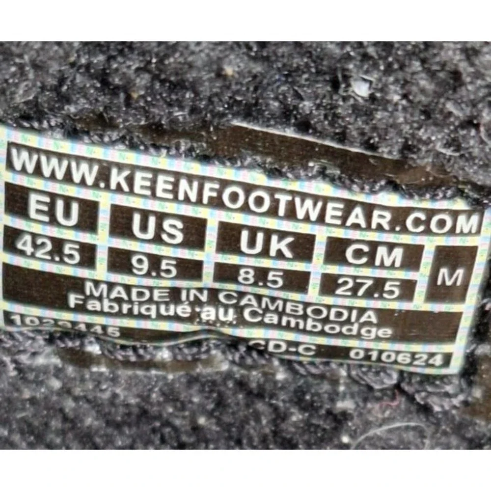 Keen Men's 9.5 Howser III Slip On Slide Charcoal Green Topo Clog  Comfort Shoe
